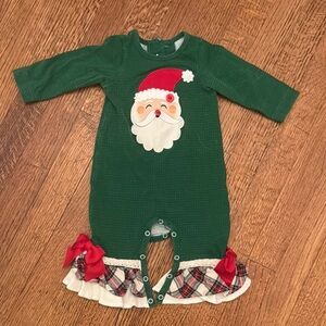 Green Santa Kids One Piece